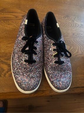 Kate spade purple glitter shoes